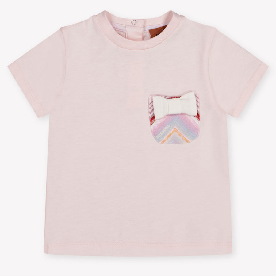 Missoni Baby Girls T-Shirt in Light Pink
