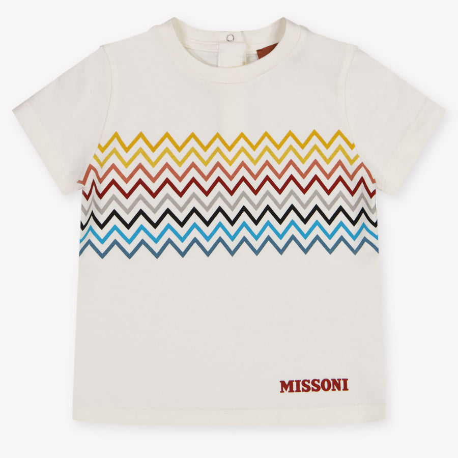 Missoni Baby Boys T-Shirt In OffWhite