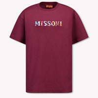 Missoni Kids Girls T-Shirt In Bordeaux