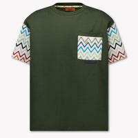 Missoni Kids Boys T-Shirt In Dark Green