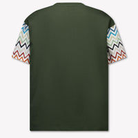 Missoni Kids Boys T-Shirt In Dark Green