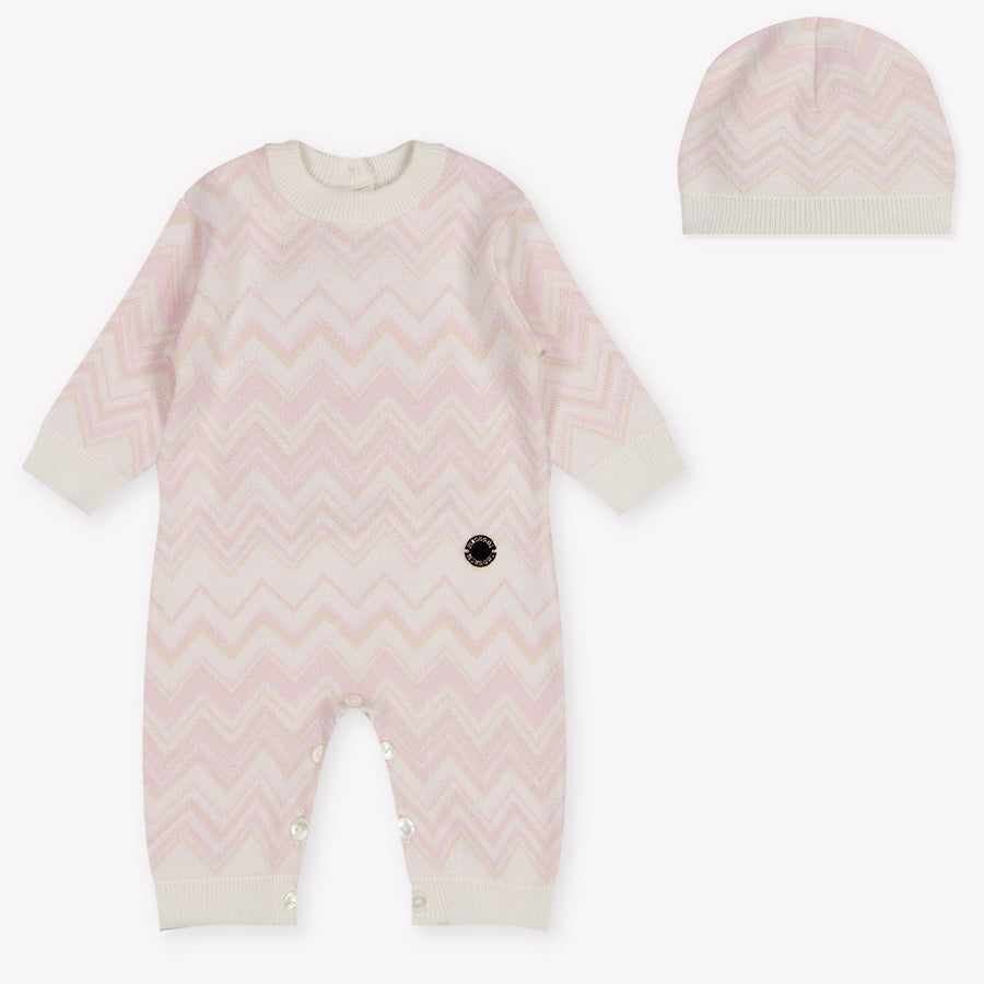 Missoni Baby Girls Romper in Light Pink