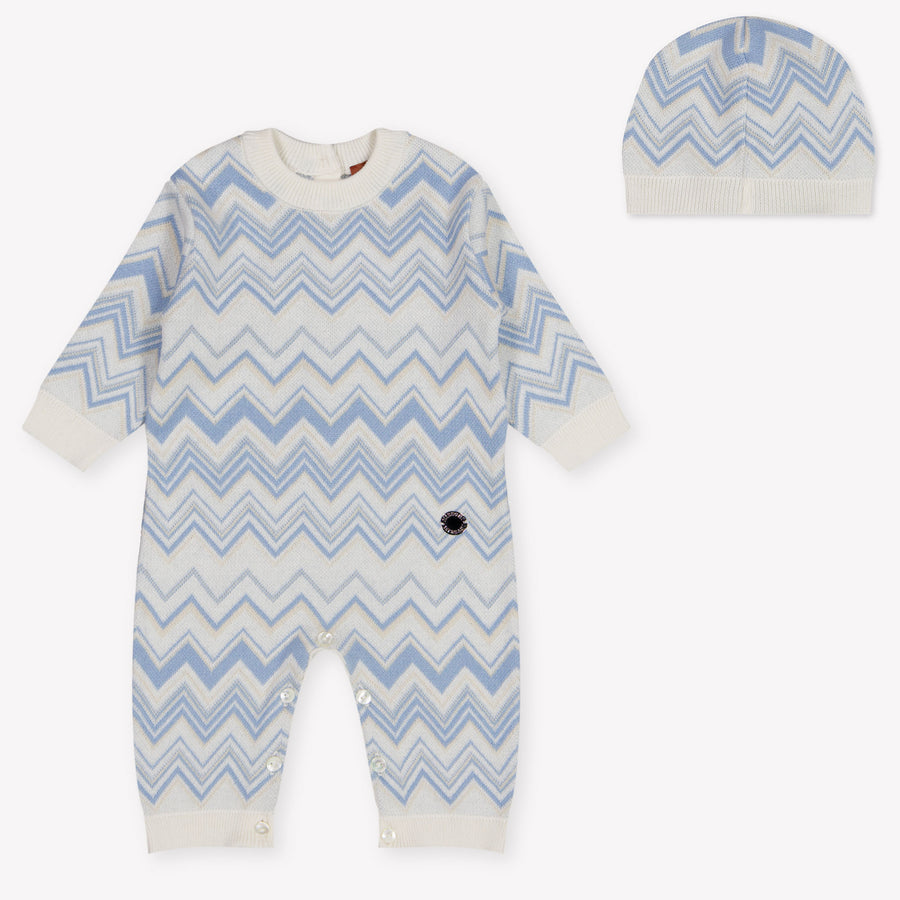 Missoni Baby Boys Romper in Light Blue