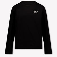 EA7 Kinder Jongens T-Shirt In Zwart