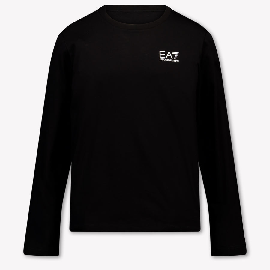 EA7 Kinder Jongens T-Shirt In Zwart