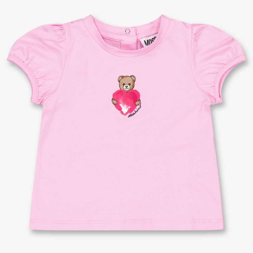 Moschino Baby Girls T-Shirt In Pink