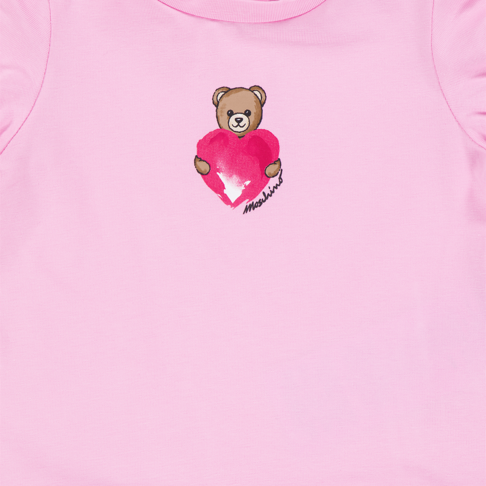 Moschino Baby Girls T-Shirt In Pink