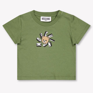 Moschino Baby Unisex T-Shirt In Army
