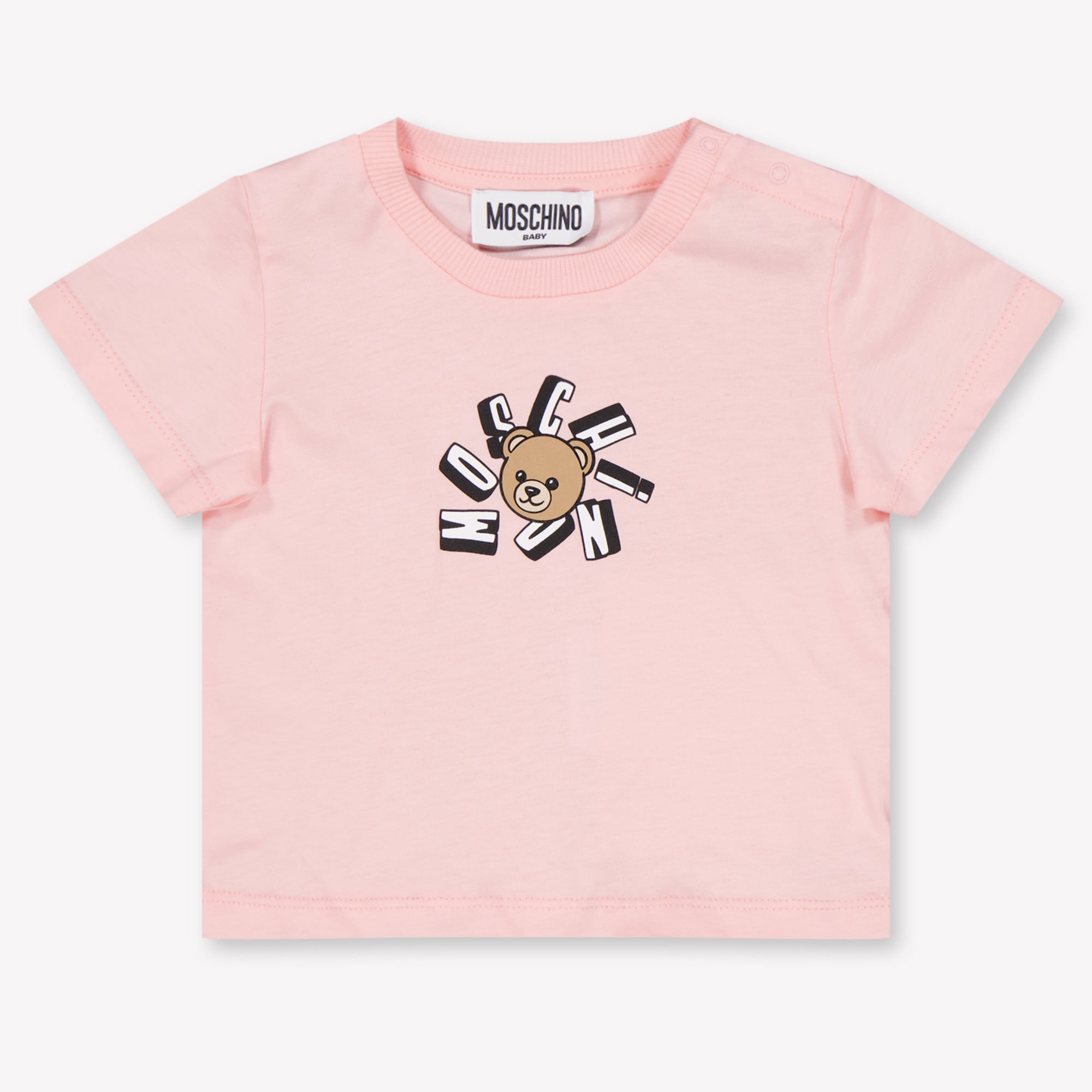 Moschino Baby Unisex T-Shirt In Licht Roze