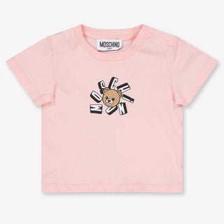 Moschino Baby Unisex T-Shirt In Light Pink