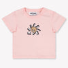 Moschino Baby Unisex T-Shirt In Light Pink
