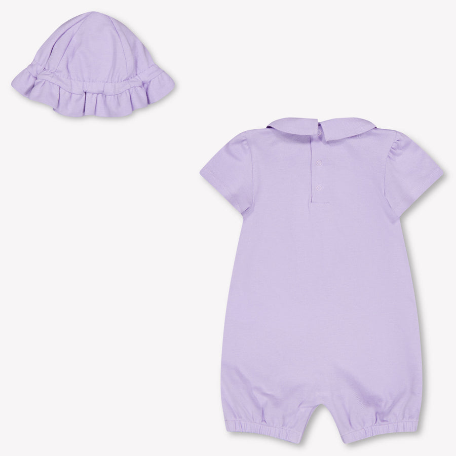 Moschino Baby Girls Set In Lilac