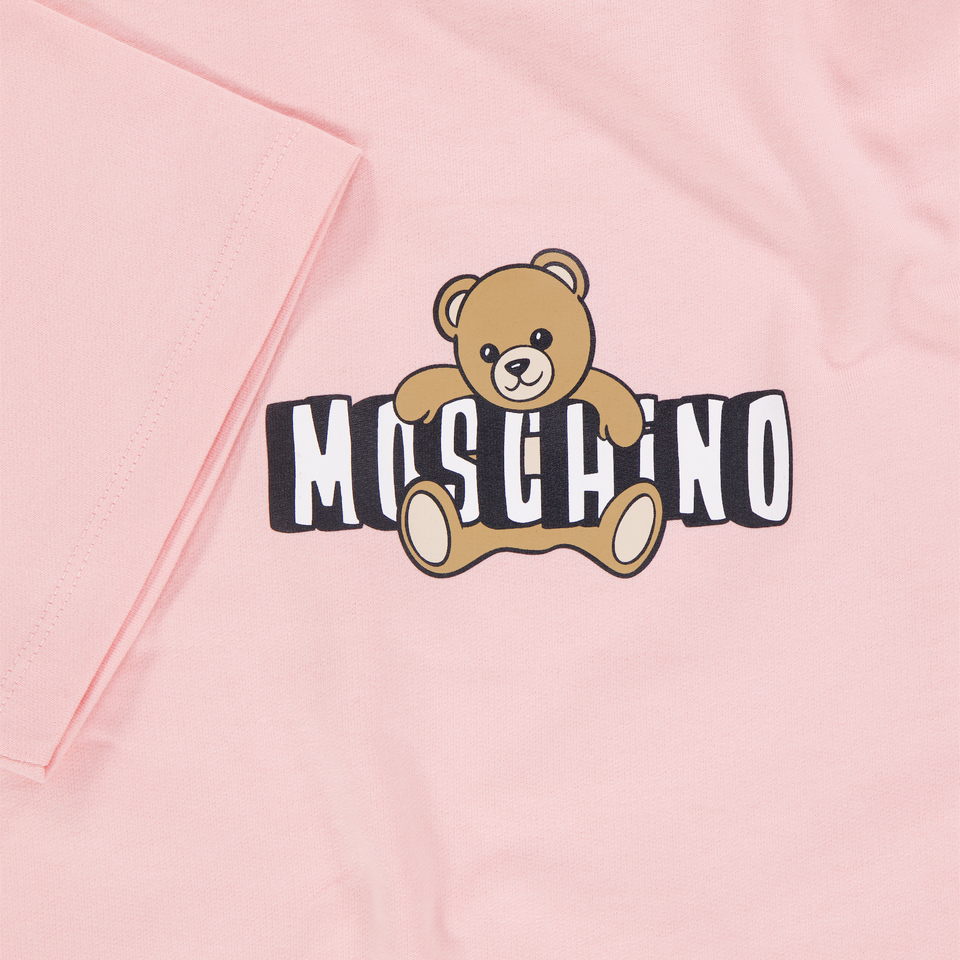 Moschino Kids Girls Dress In Light Pink