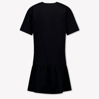 Moschino Kids Girls Dress In Black