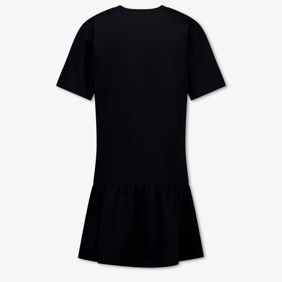 Moschino Kids Girls Dress In Black