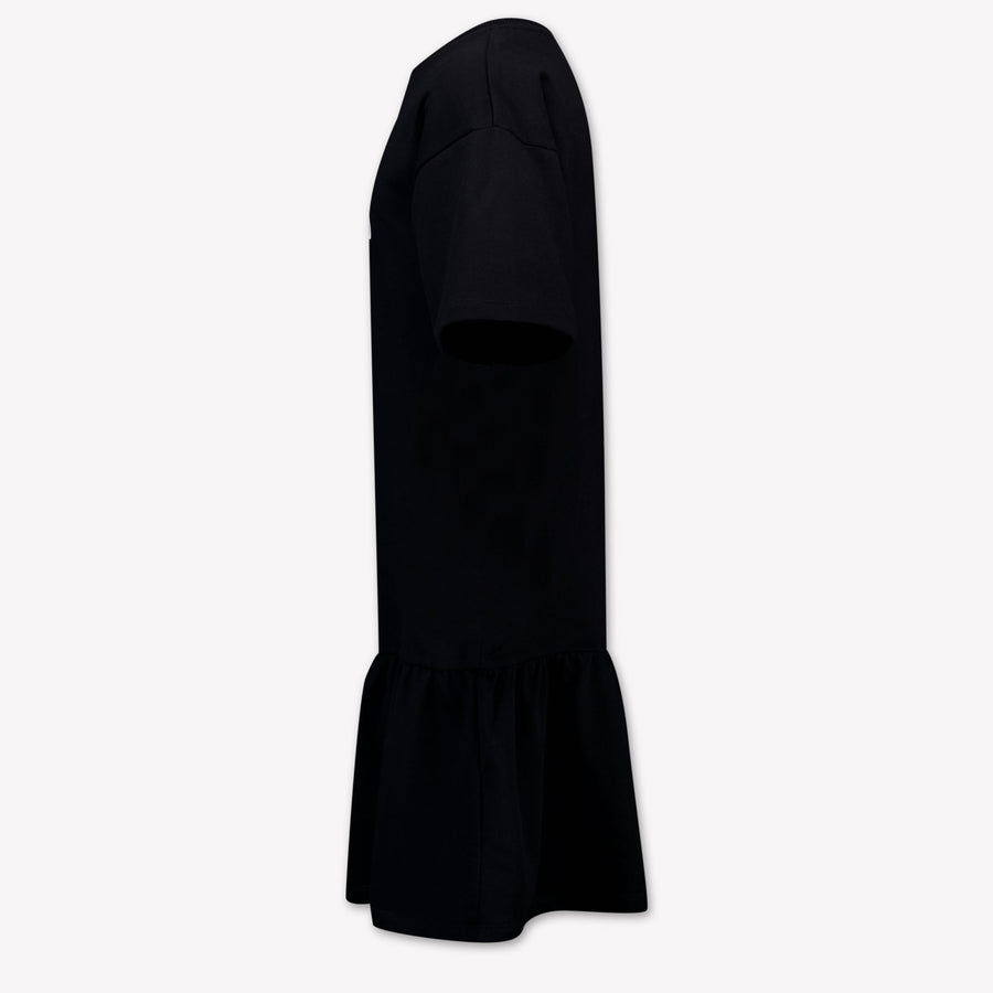 Moschino Kids Girls Dress In Black