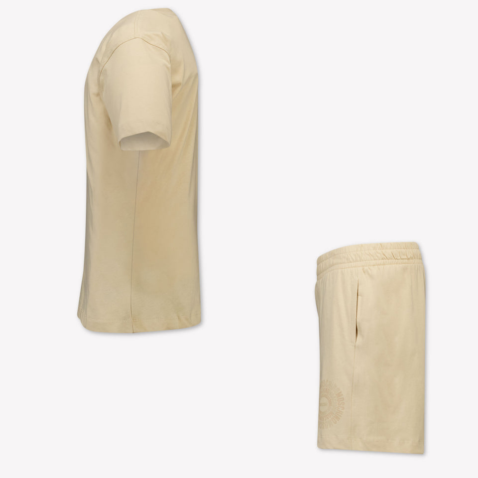 Moschino Kinder Jongens Setje In Beige