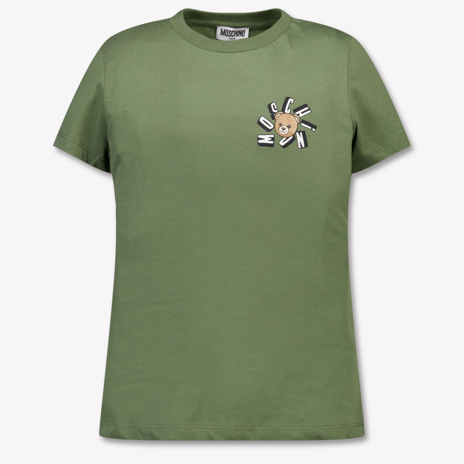 Moschino Kids Boys T-Shirt In Army
