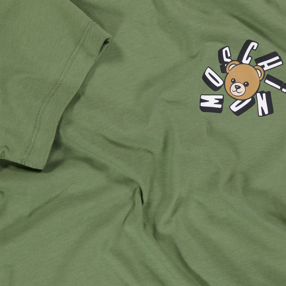Moschino Kinder Jongens T-Shirt In Army