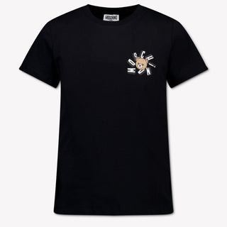 Moschino Kinder Jongens T-Shirt In Zwart