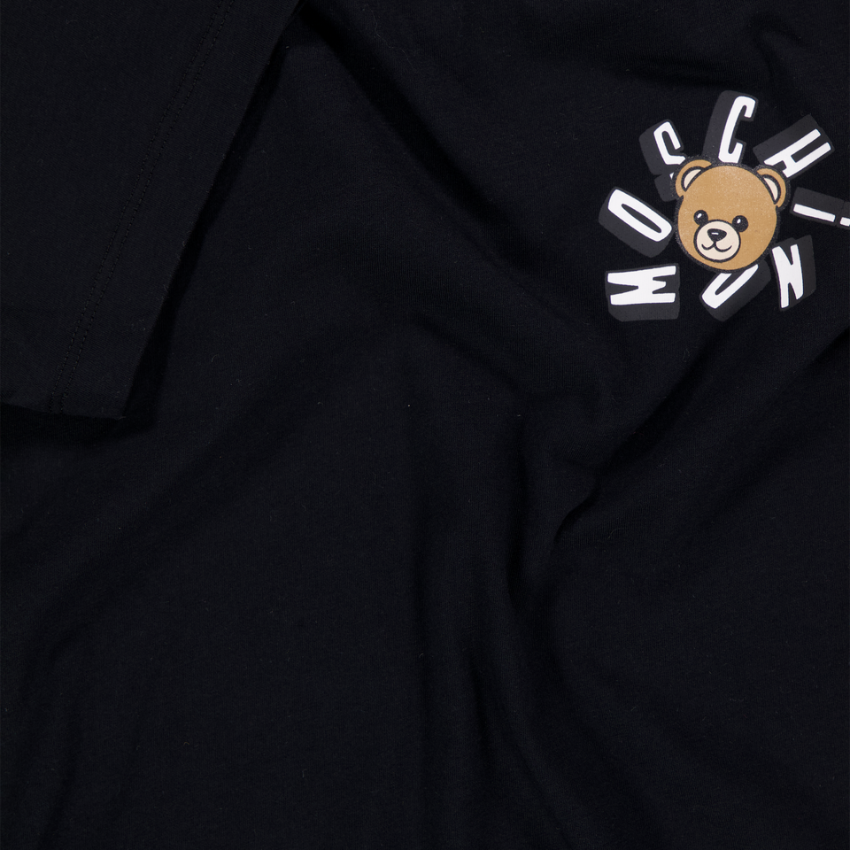 Moschino Kinder Jongens T-Shirt In Zwart