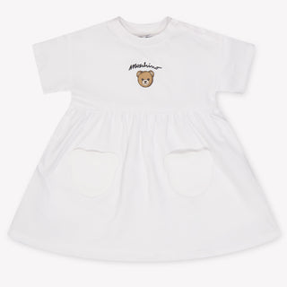 Moschino Baby Girls Dress In White