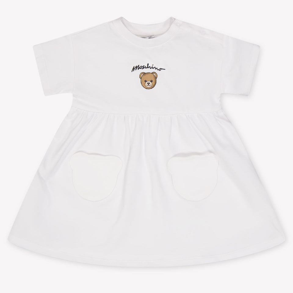 Moschino Baby Girls Dress In White
