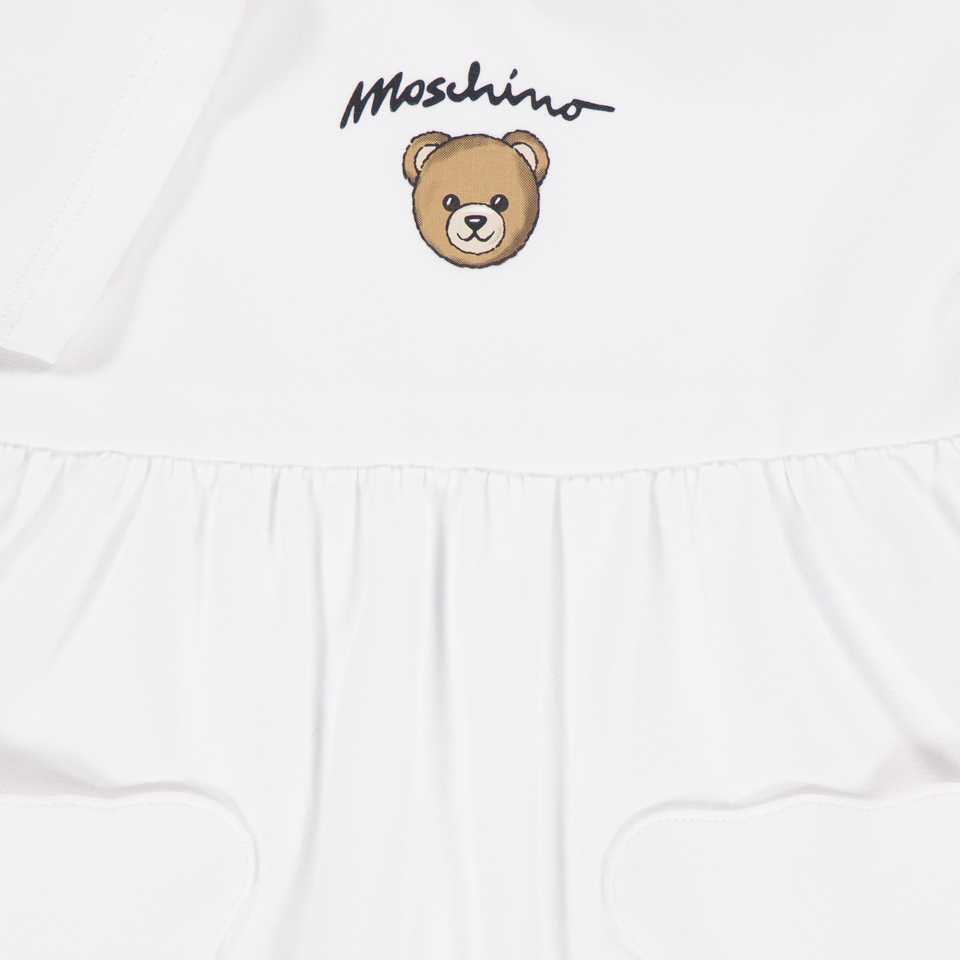 Moschino Baby Girls Dress In White