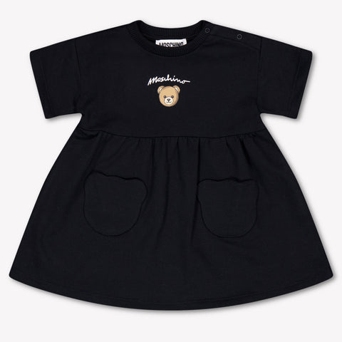 Moschino Baby Girls Dress In Black