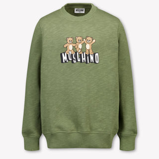 Moschino Kids Unisex Sweater In Army