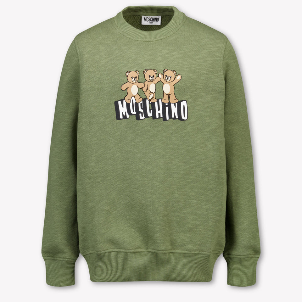 Moschino Kids Unisex Sweater In Army