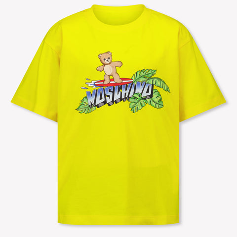 Moschino Kinder Jongens T-Shirt In Geel