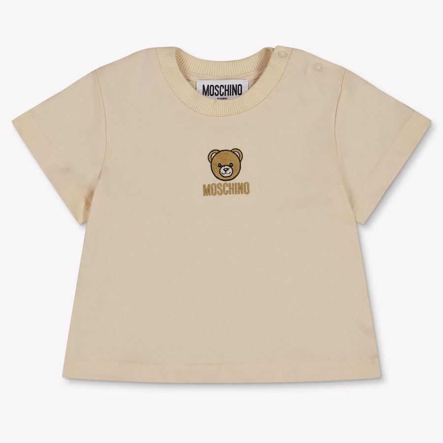 Moschino Baby Unisex T-Shirt in Beige