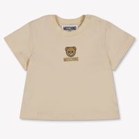 Moschino Baby Unisex T-Shirt In Beige