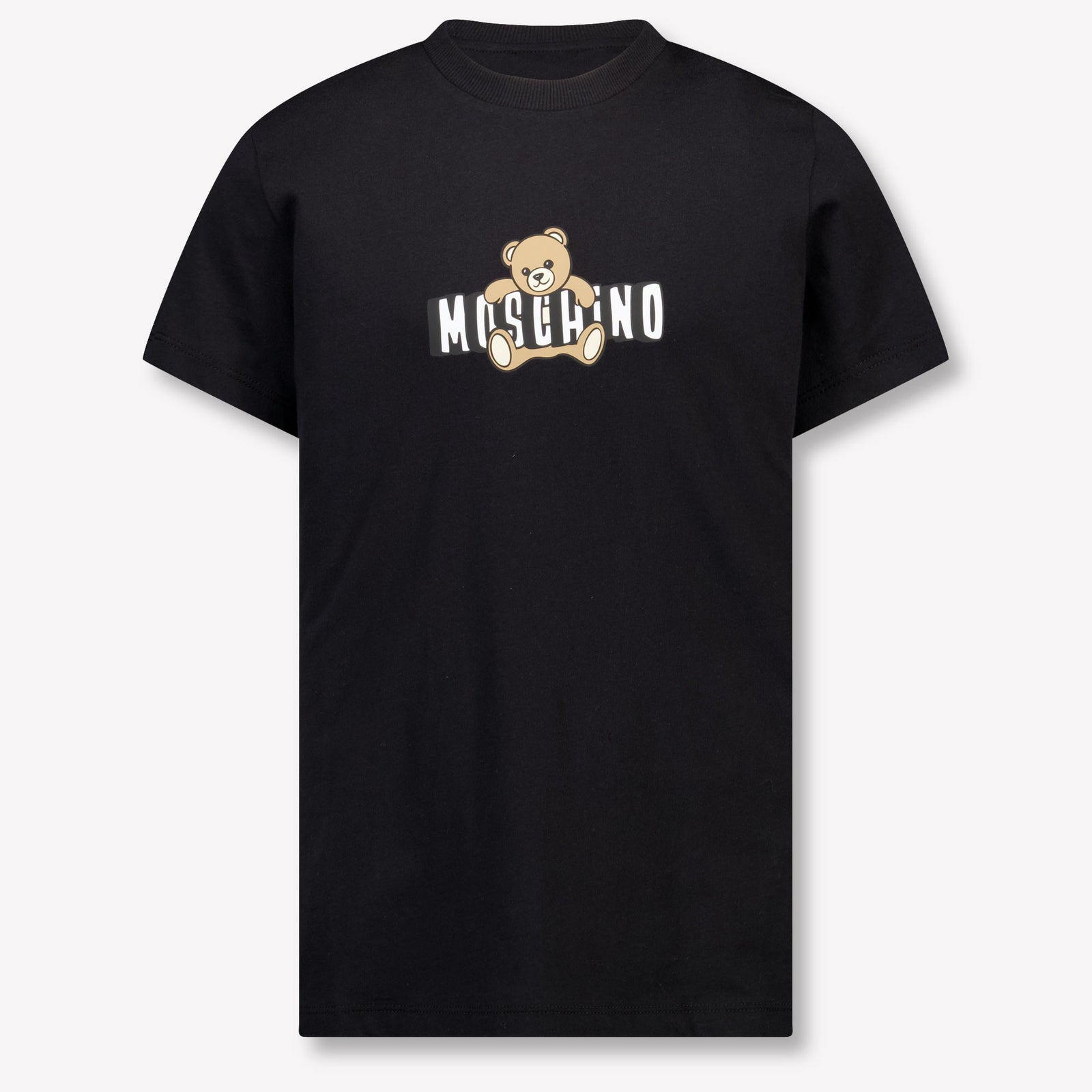 Moschino Kinder Unisex T-Shirt In Zwart