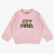 Moschino Baby Unisex Trui In Licht Roze