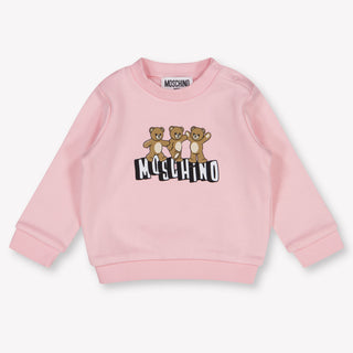 Moschino Baby Unisex Trui In Licht Roze