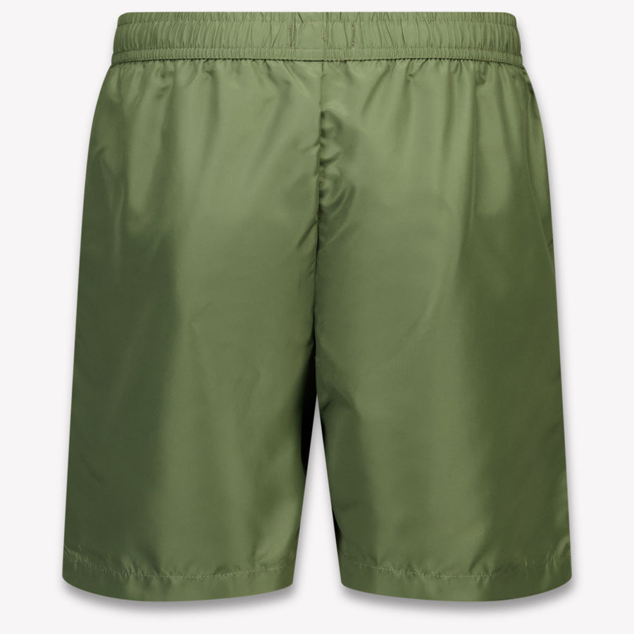 Moschino Kids Boys Swimwear In Army
