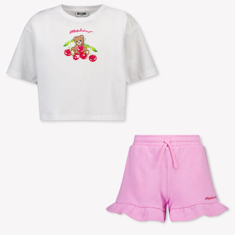 Moschino Kids Girls Set In White