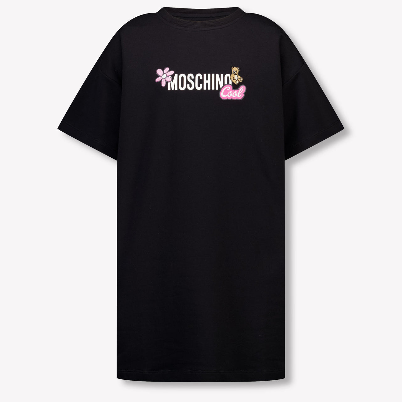 Moschino Kids Girls Dress In Black