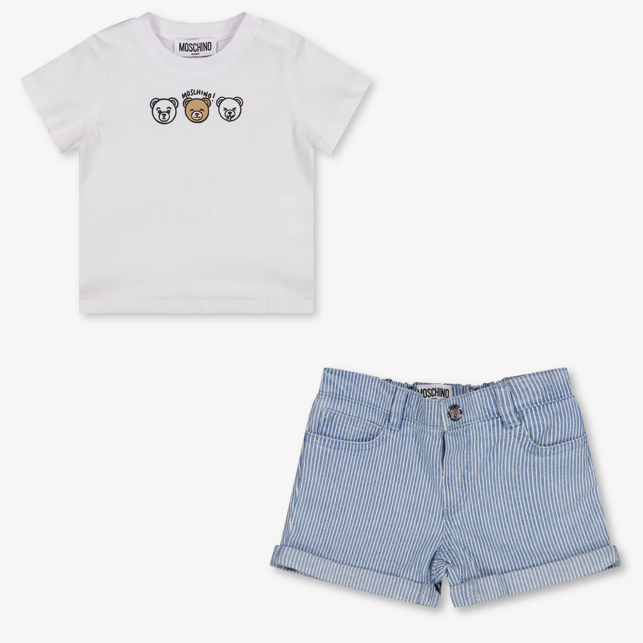 Moschino Baby Boys Sets in Light Blue
