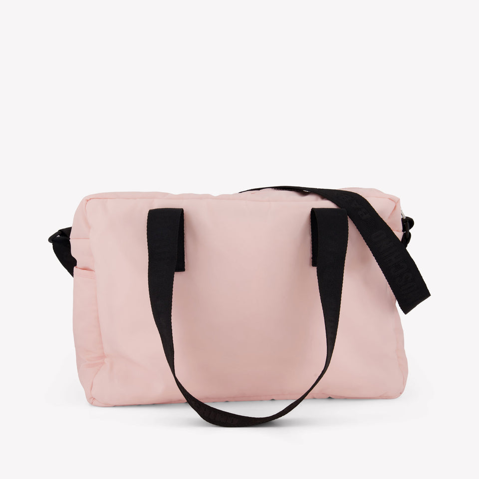 Moschino Baby Unisex Diaper Bag In Light Pink