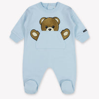 Moschino Baby Unisex Romper in Light Blue