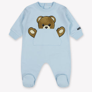 Moschino Baby Unisex Romper in Light Blue