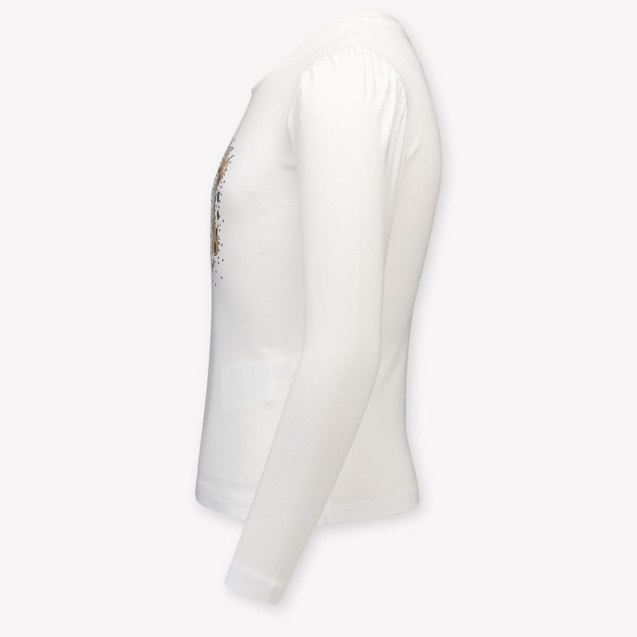 Moschino Kinder Meisjes T-Shirt In Wit