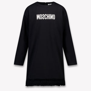 Moschino Kinder Meisjes Jurk In Zwart