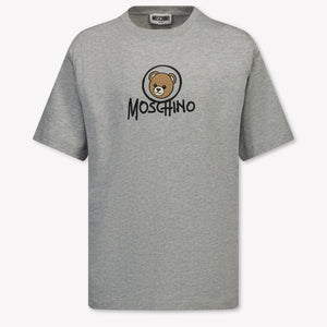 Moschino Kids Boys T-Shirt In Gray