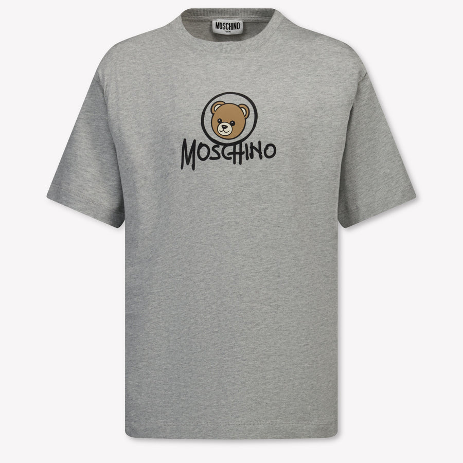 Moschino Kids Boys T-Shirt In Gray