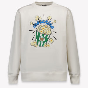 Moschino Kinder Jongens Trui In Off White