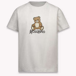 Moschino Kinder Unisex T-Shirt In Wit